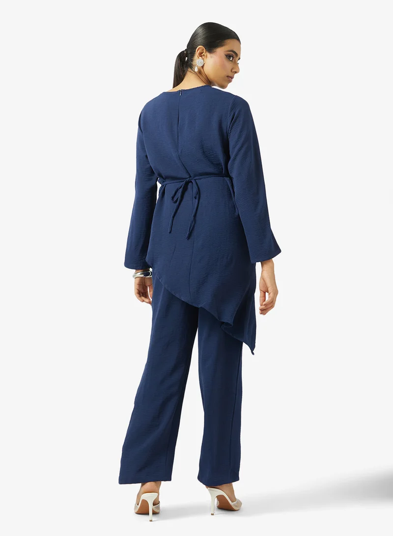 خزانة Asymmetric Tunic & Pant Set